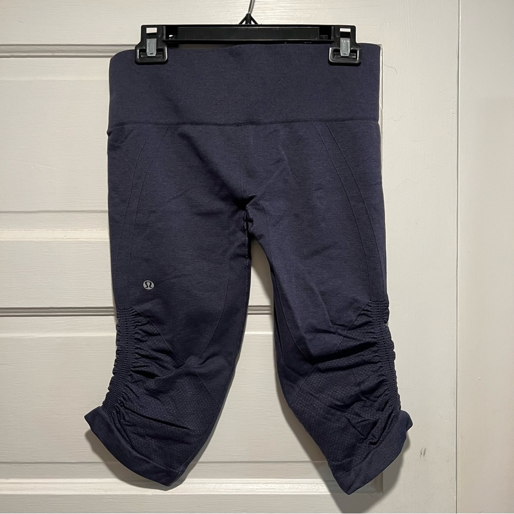 Lululemon In The Flow Crop - Navy - Picture 3 of 5